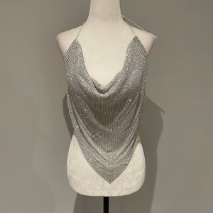 💎2000s inspired sparkle handkerchief top 💎
